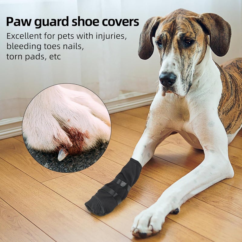 ETIAL Dog Paw Wound Recovery Boot, Breathable Dog Bootie for Injured Paw, Anti-Slip Dog Shoe with Self-Adhesive Strap, Dog Paw Protector for Outdoor Walking & Keep Dogs from Licking Wounds (XL) - Image 5